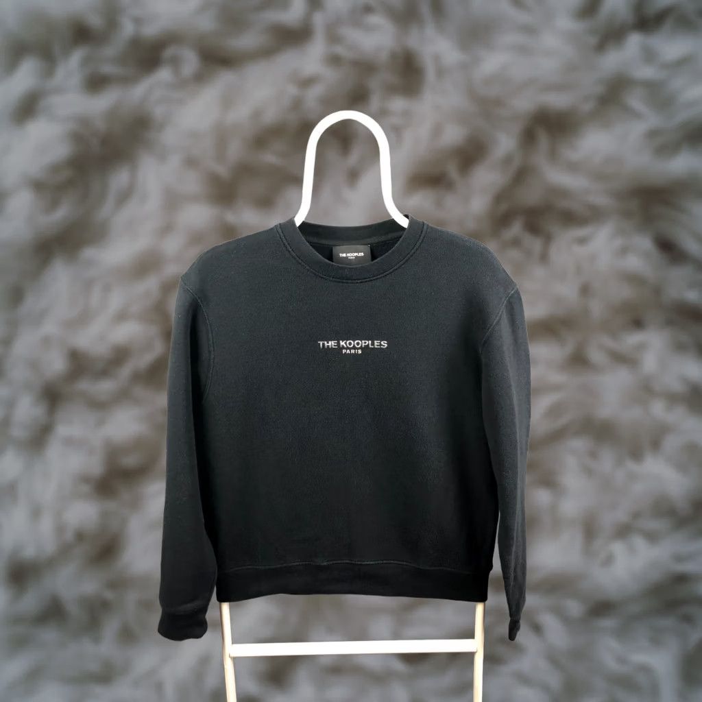 The Kooples The Kooples Sweatshirt Logo Black Cotton Modal Elastane Crew Neck Long Sleeve Women Size 0 Regular Pullover Shirt Vintage No Size XS / US 0-2 / IT 36-38 - 1 Thumbnail