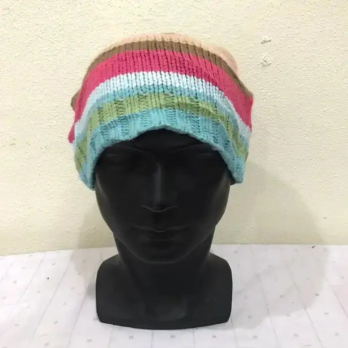 Gap × Vintage Gap Multicolour Knit Beanie Hat Size ONE SIZE - 2 Thumbnail