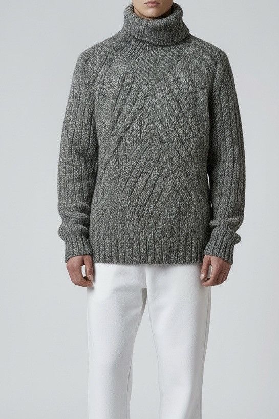 Other NWT Primo Emporio Alpaca & Wool Blend Turtleneck Jumper Size US XXL / EU 58 / 5 - 1 Thumbnail