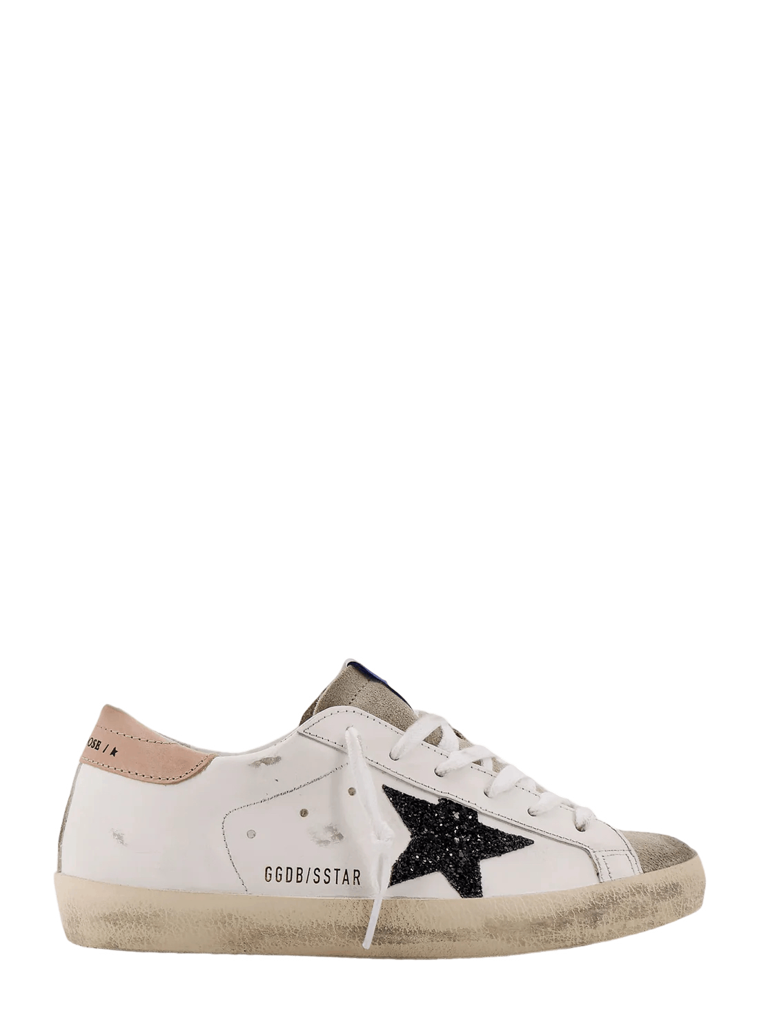 GOLDEN GOOSE Super-Star Women's Wht/Pnk Lthr Sneakers New