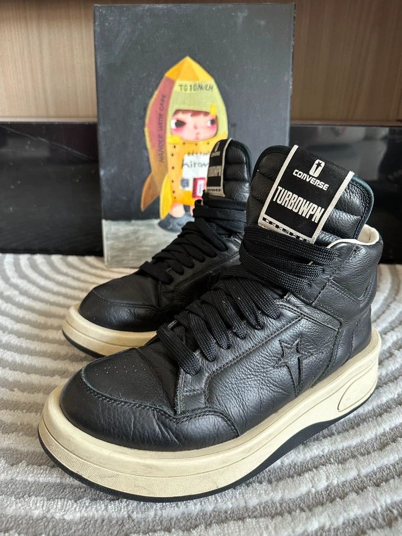 Rick Owens Rick Owens Converse High Top Sneakers Size 42-dmc Size US 10 / EU 43 - 1 Thumbnail