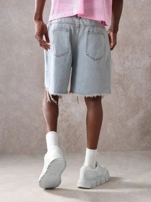 Japanese Brand × Vintage VINTAGE denim jeans shorts distressed Y2K DRIP Size US 32 / EU 48 - 3 Thumbnail