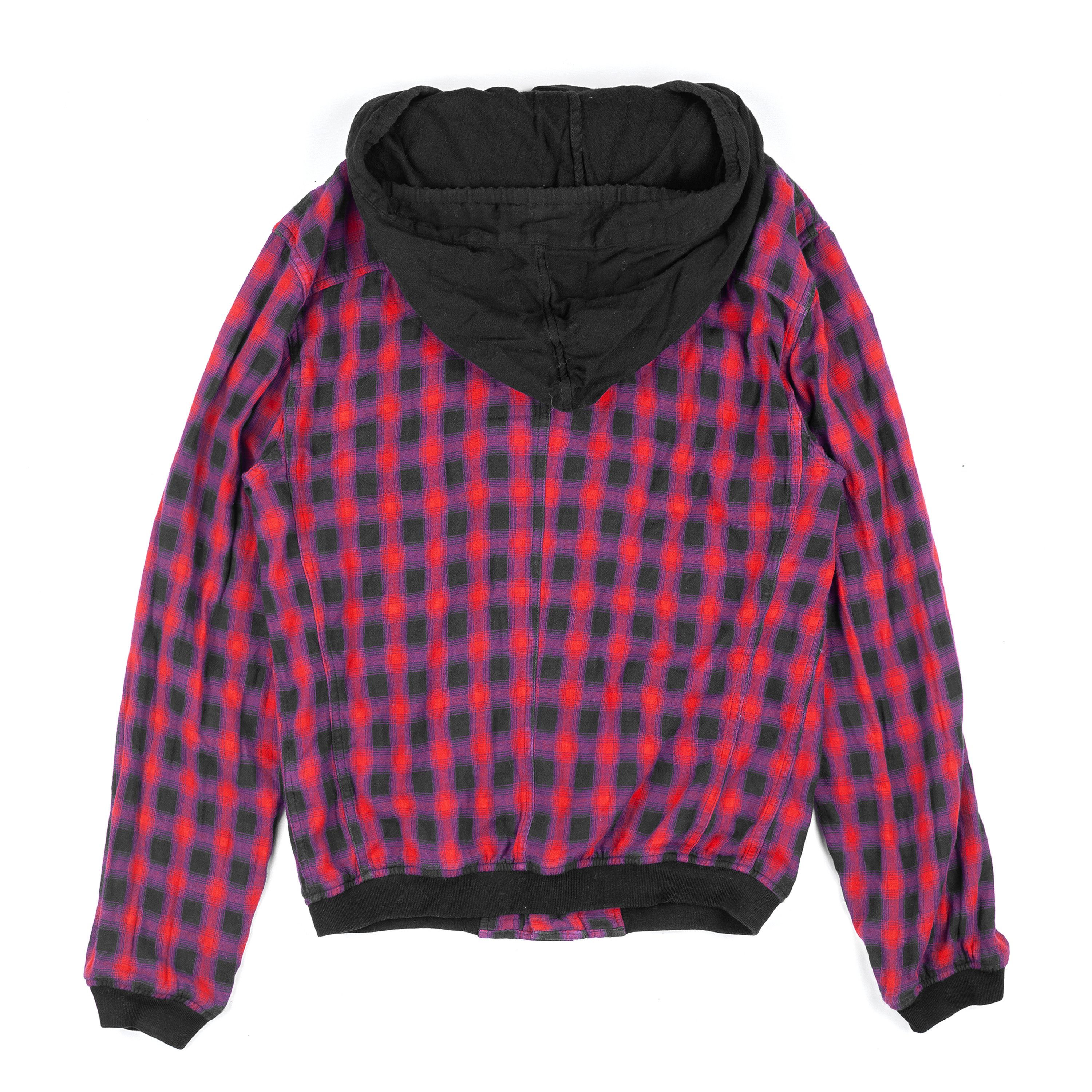 Marithe + Francois Girbaud Marithé François Girbaud Checked Hooded Shirt (S) Size US S / EU 44-46 / 1 - 2 Thumbnail