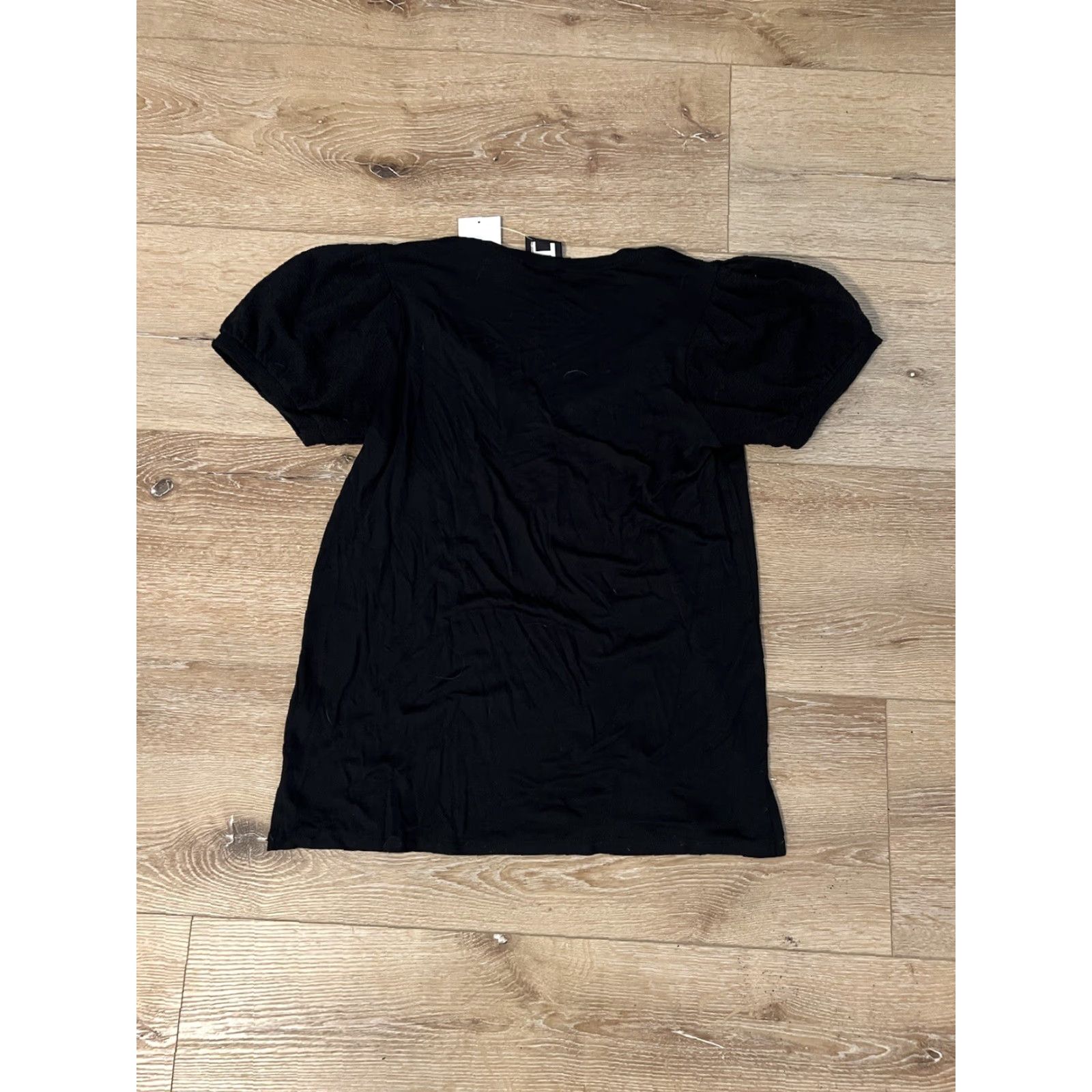 FRED H by Bordeaux Blouse Short Sleeve V-Neck Womens Black XS? No, size S. Size S / US 4 / IT 40 - 2 Thumbnail