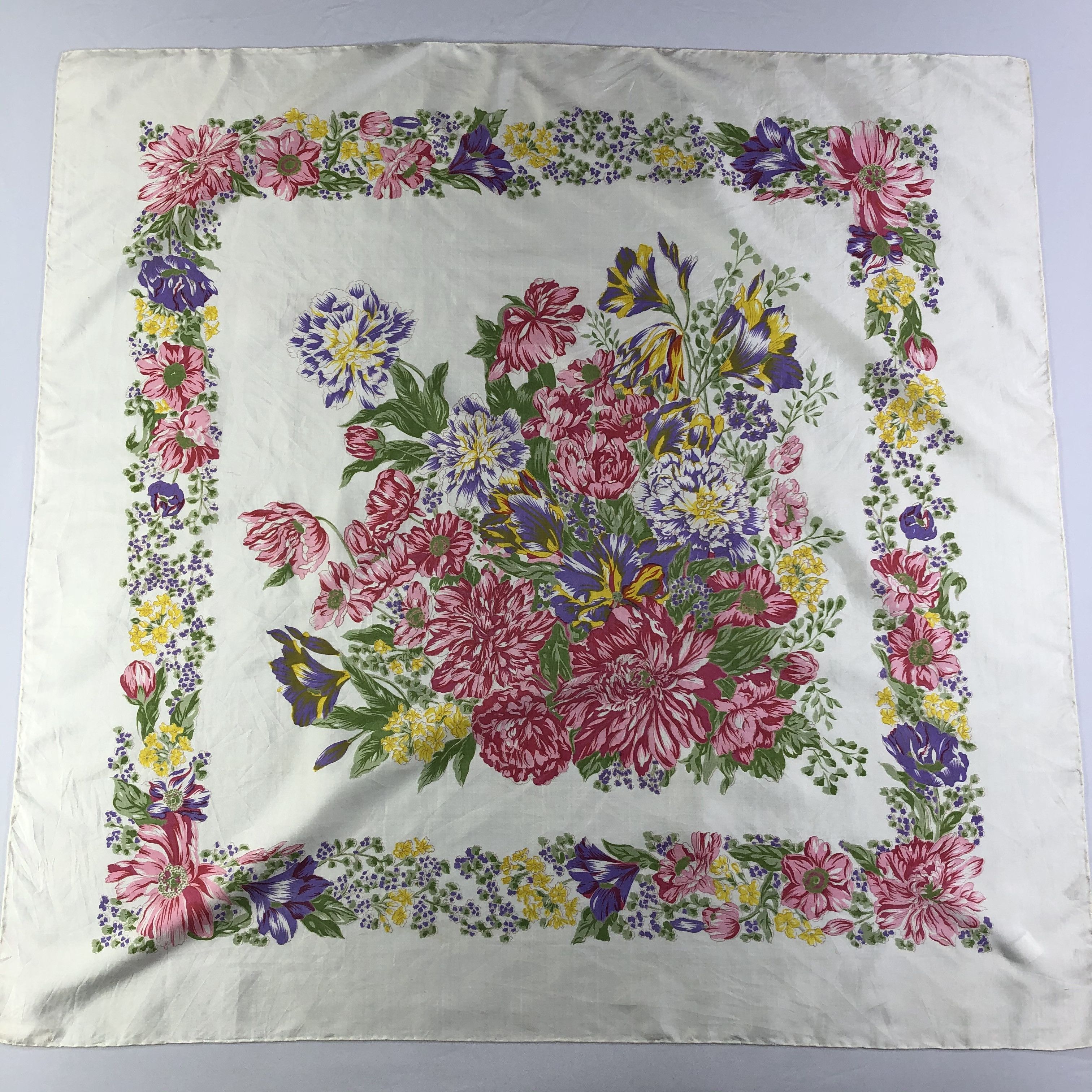 Vintage Vintage Silk Scarf Size ONE SIZE - 2 Thumbnail