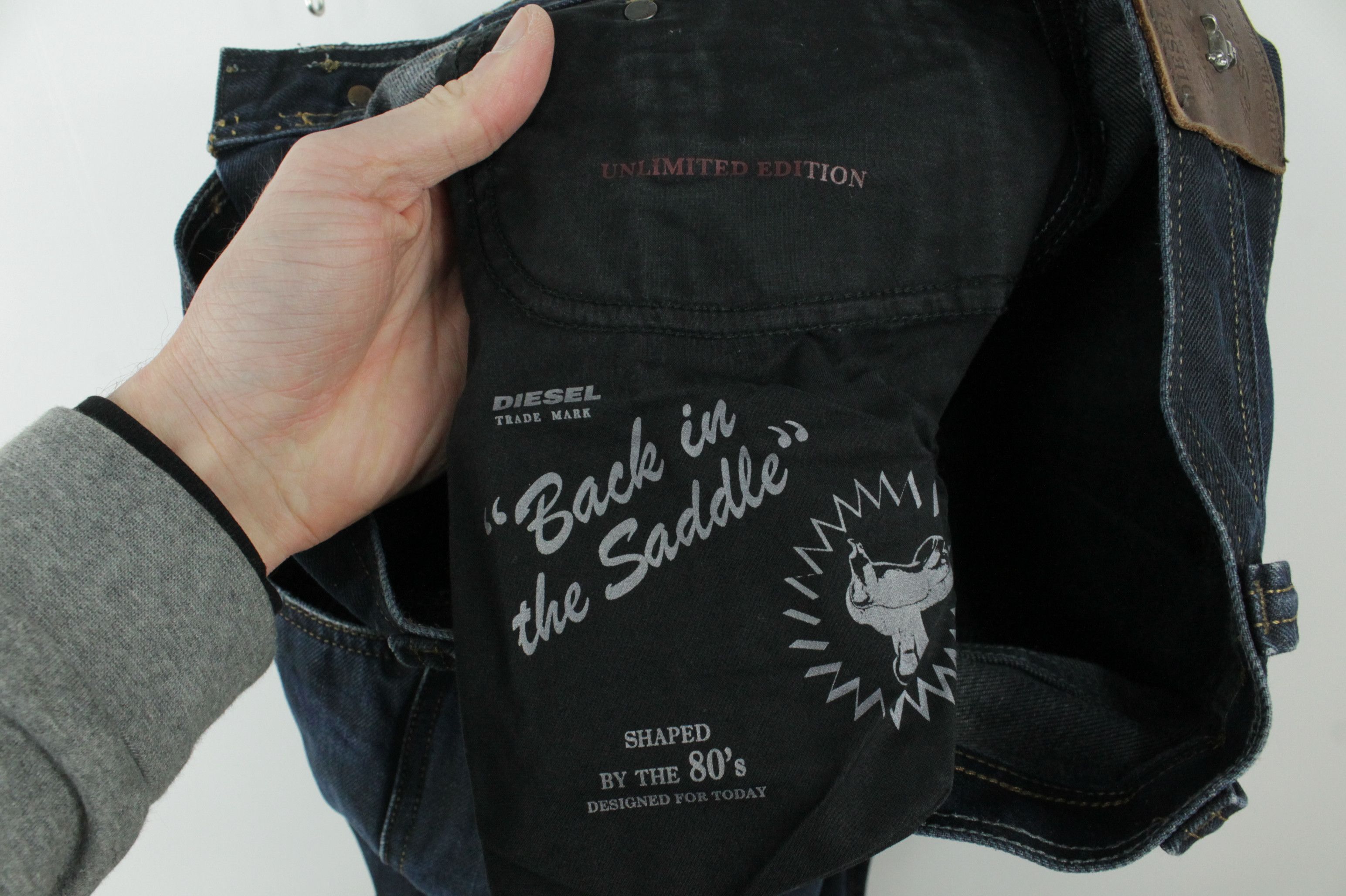 Diesel Diesel Back in The Saddle Regular-Carrot Blue Denim Jeans Size US 33 - 10 Thumbnail