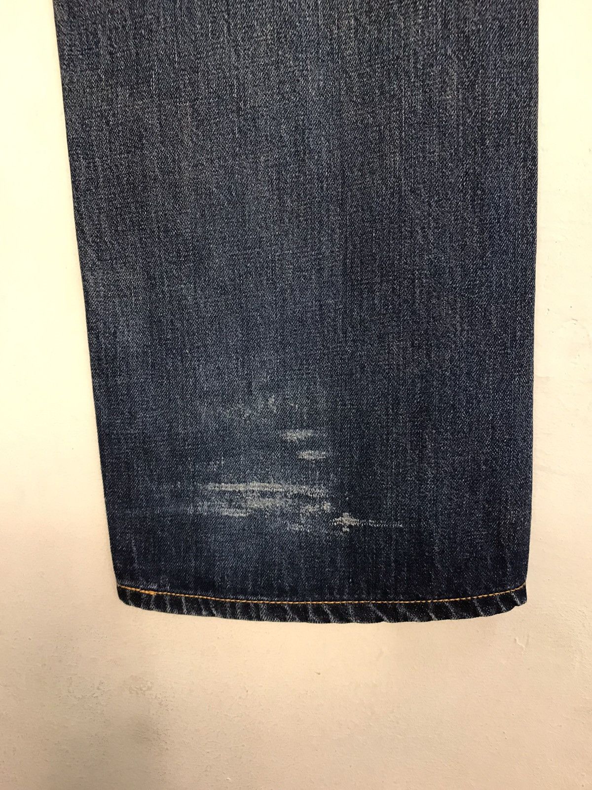 Edwin × Vintage Vintage Edwin 505 Selvedge Distressed Denim Jeans Size US 30 / EU 46 - 12 Thumbnail