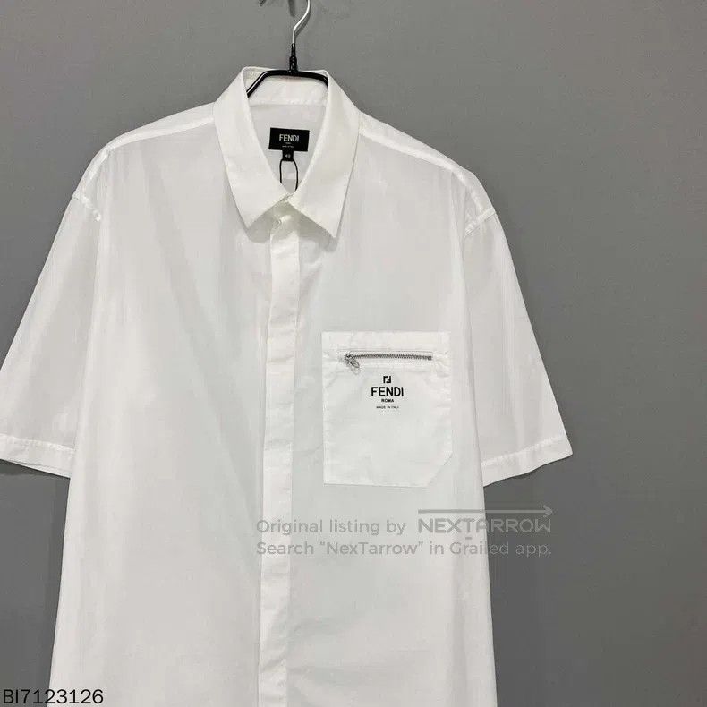 Fendi Fendi size 40 Cotton logo shirt Size US S / EU 44-46 / 1 - 2 Thumbnail