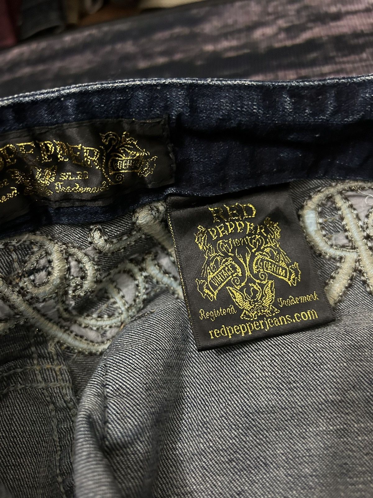 Ed Hardy Redpepper Cross Leopard Slim Jeans Size US 27 - 14 Thumbnail