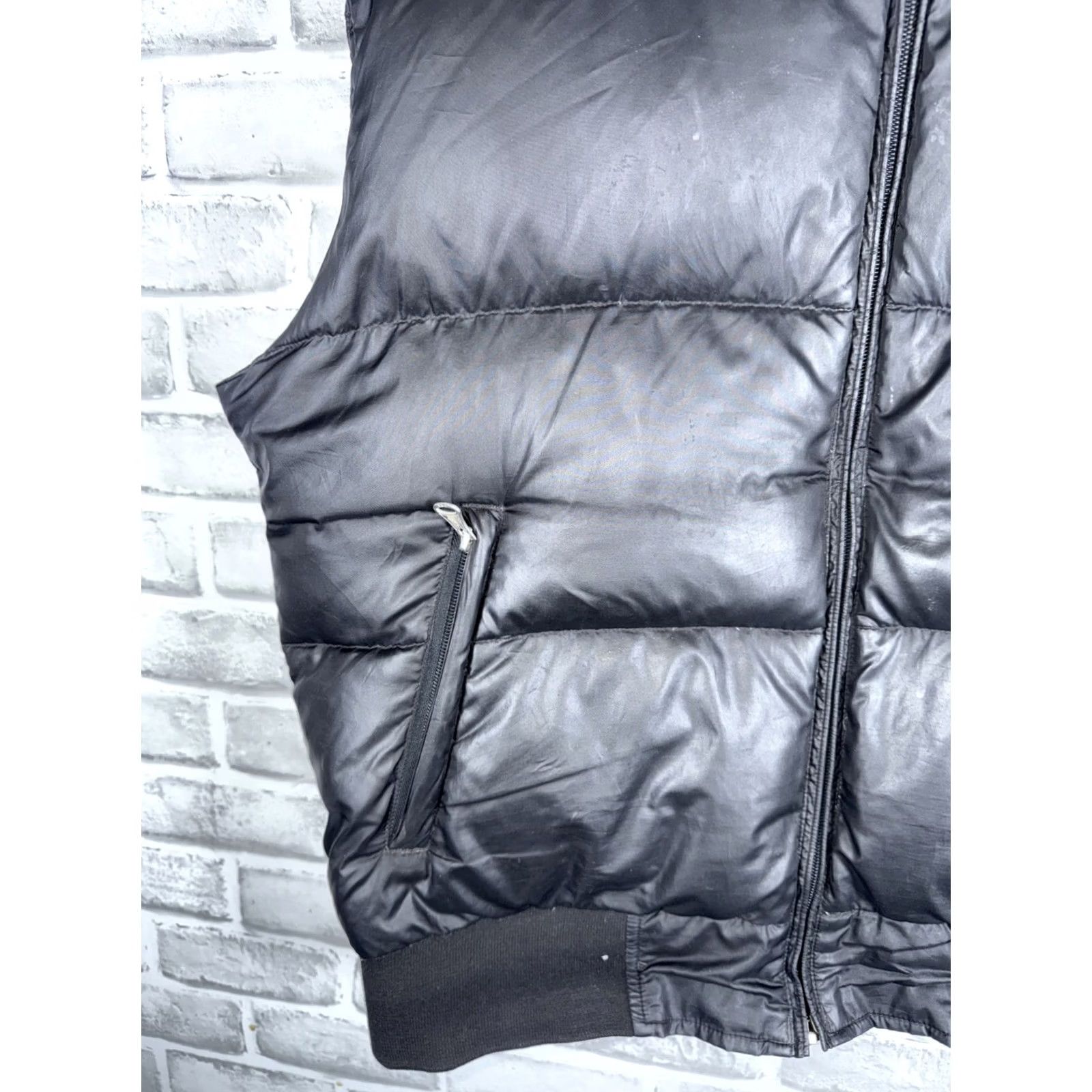 Vintage Polo Jeans Company Vest Puffer Down Insulated Outerwear Jacket Winter MENS L Black Zip Pockets Quilted Logo Full Zip Slit? Size US L / EU 52-54 / 3 - 4 Thumbnail