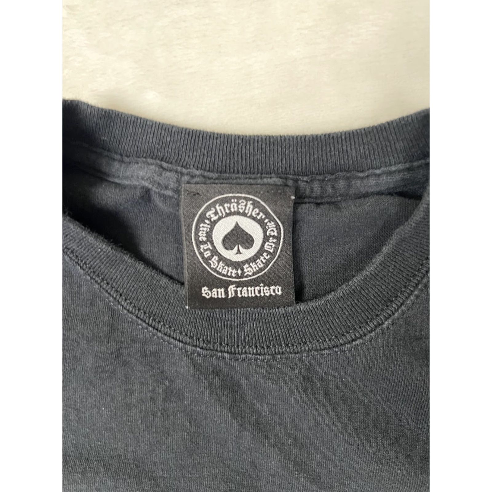 Thrasher VINTAGE Thrasher T-Shirt Men's Medium Black Grunge 90s Y2K Vintage Skater Punk 2000s Crew Neck Short Sleeve Regular Cotton Size US M / EU 48-50 / 2 - 6 Thumbnail