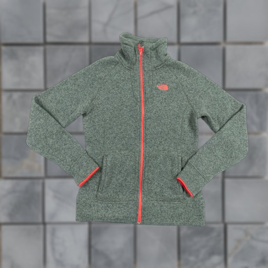 The North Face The North Face Women's Jacket Fleece Full Zip Outdoor Small Green Adult? Size S / US 4 / IT 40 - 1 Thumbnail