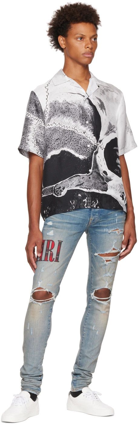 Amiri × Wes Lang o1w1db10125 Dream Bowling Shirt in Multicolor Size US M / EU 48-50 / 2 - 4 Thumbnail