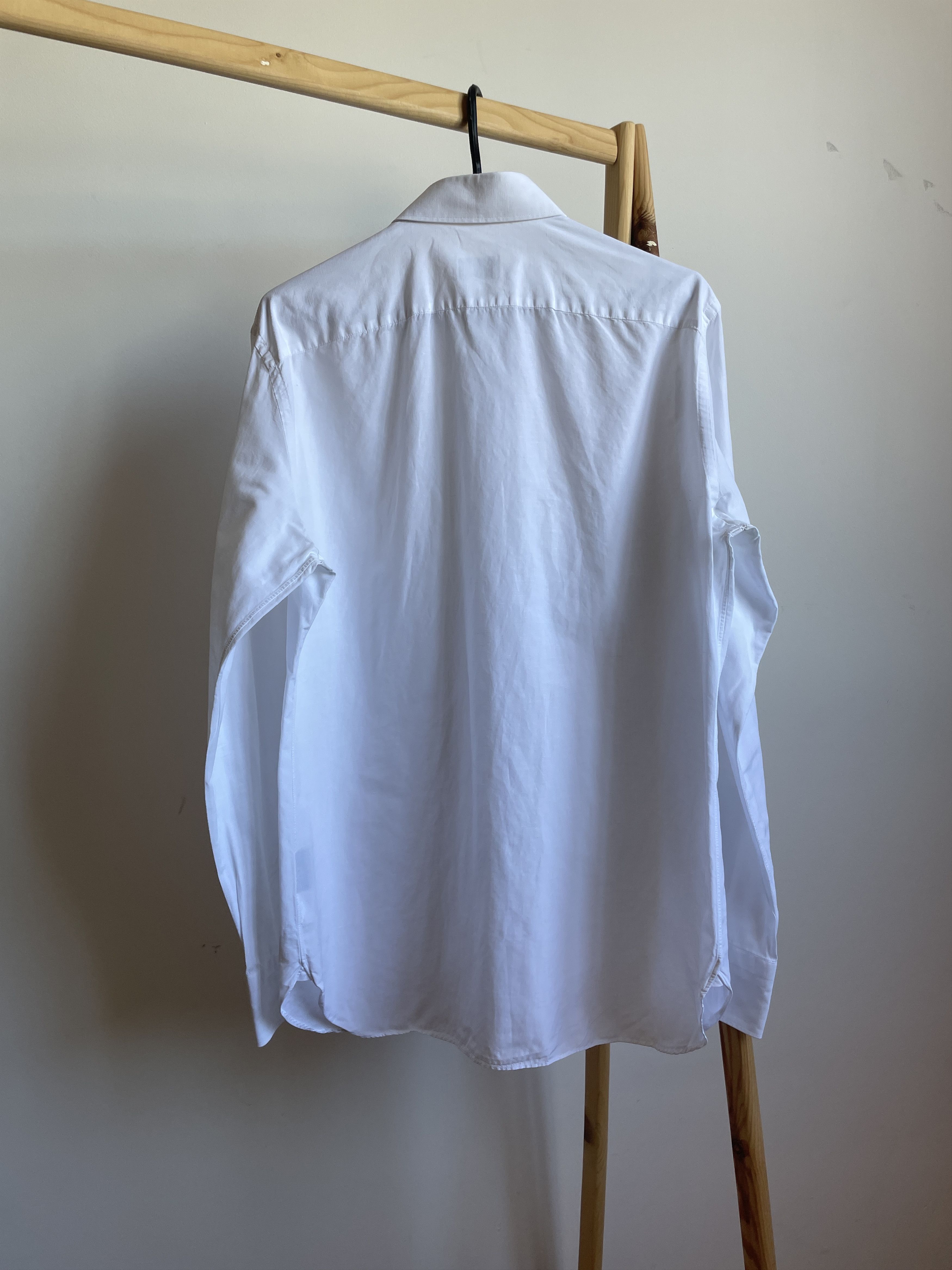 Ermenegildo Zegna Ermenegildo Zegna Cotton/Linen Slim Fit Dress Shirt Size 41 Size 38R - 2 Thumbnail