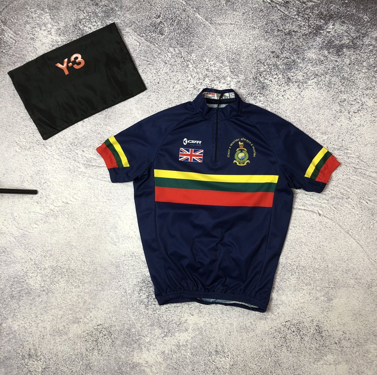 Vintage Vintage cycling shirt Royal Marines rare size L y2k casual Size US L / EU 52-54 / 3 - 1 Thumbnail