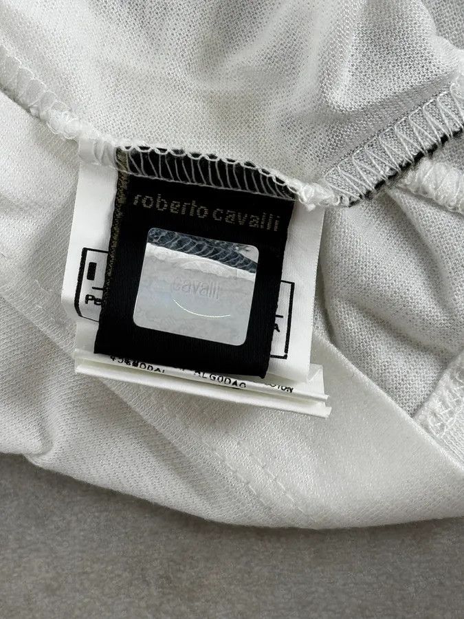 Just Cavalli 2000s Cavalli Ornament White Longsleeves Size US M / EU 48-50 / 2 - 9 Thumbnail