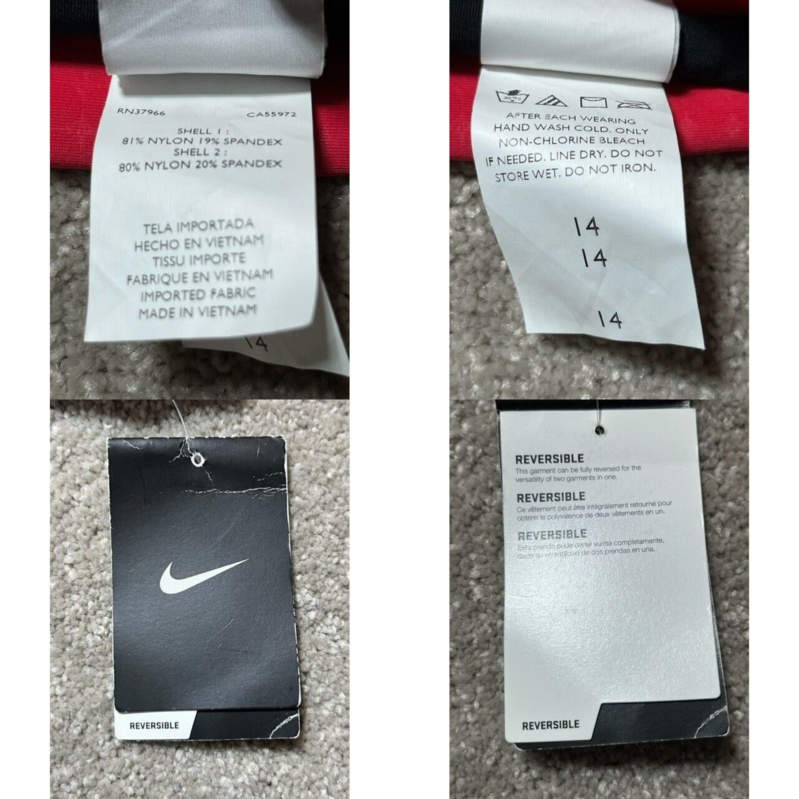 Nike Nike Reversible Low-Rise Bikini Swim Bottom 14 Women Beach Colorful Striped Y2K Womens Size 36" / US 14 / IT 50 - 8 Thumbnail