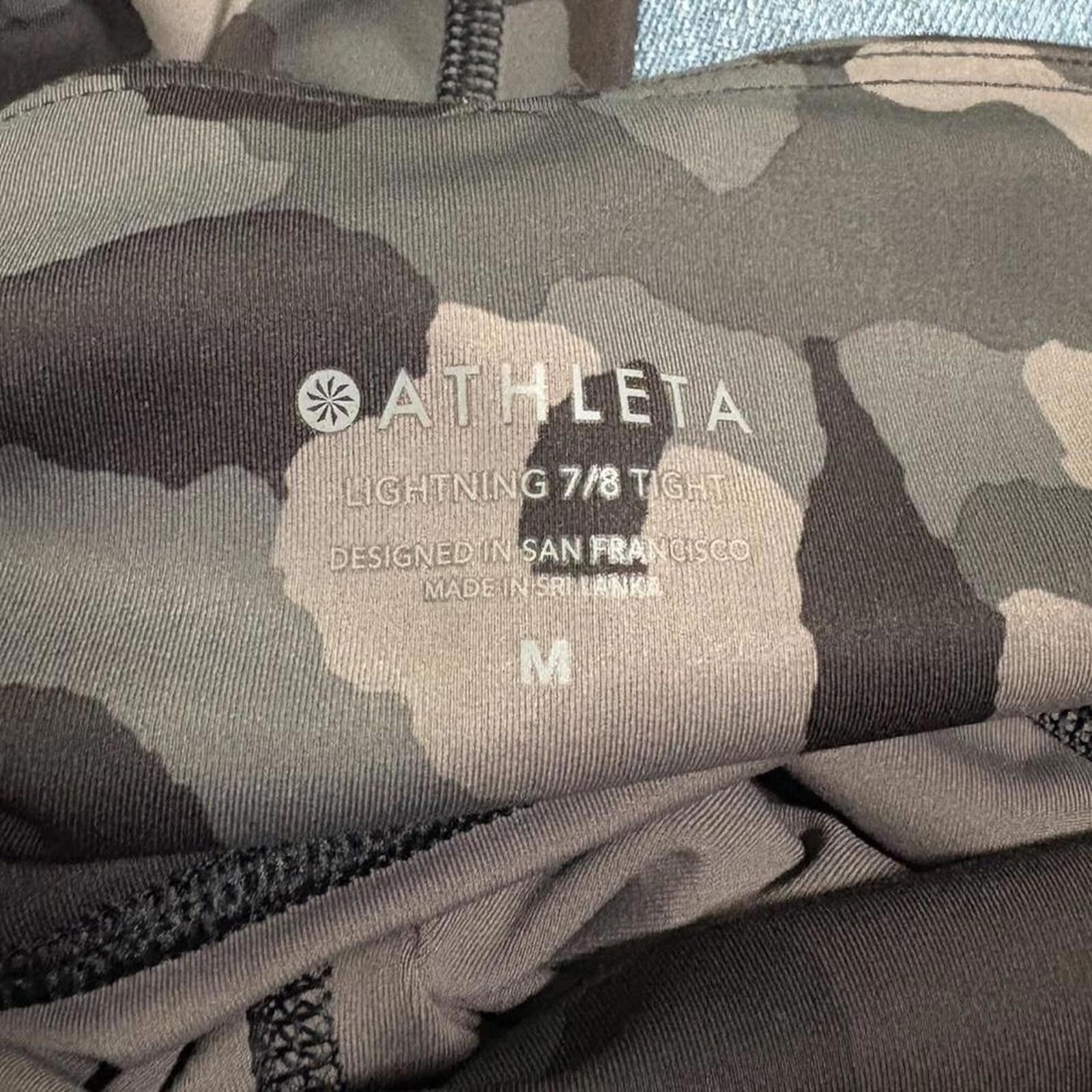 Other Athleta Women's Black and Grey Legging Size 32" / US 10 / IT 46 - 2 Thumbnail
