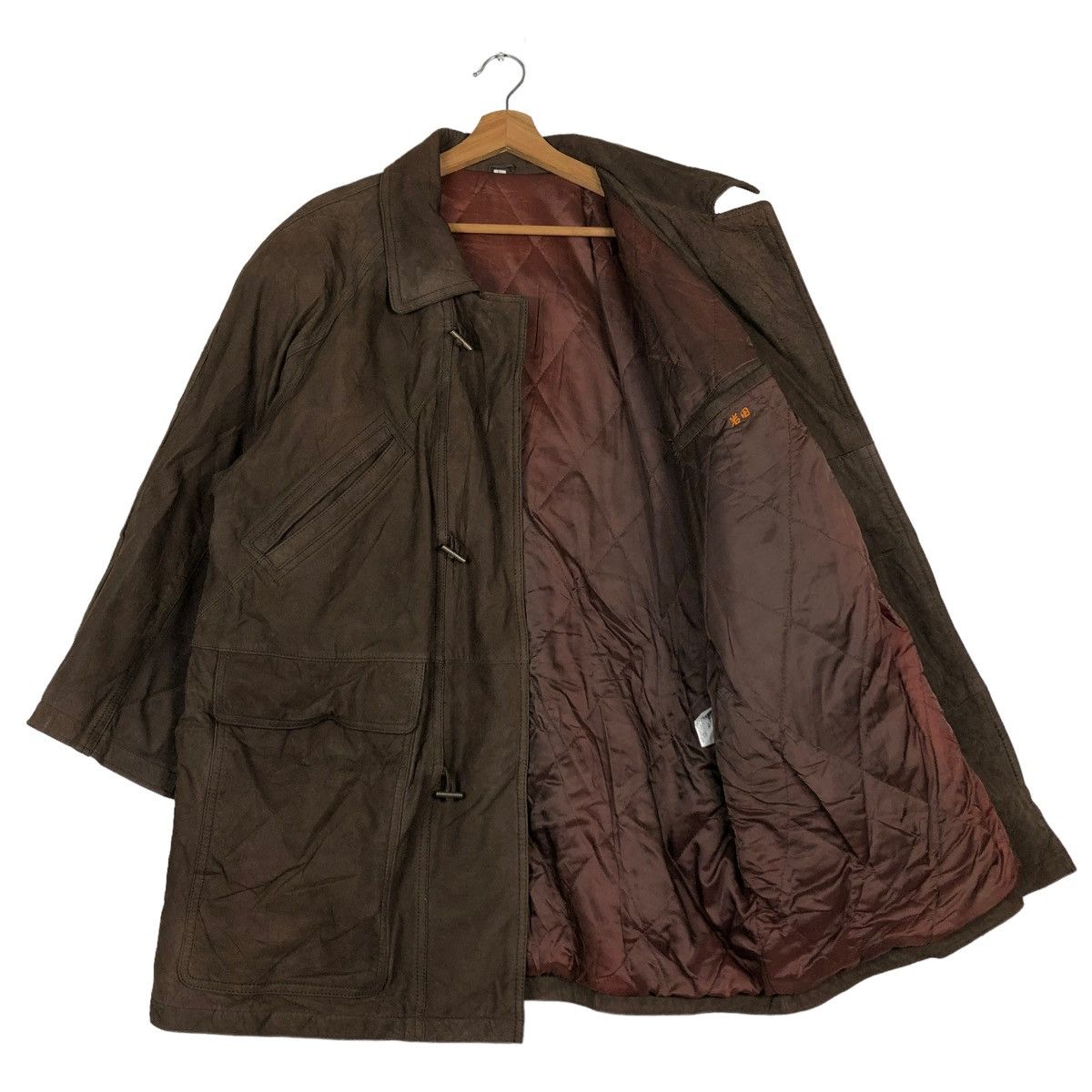 Japanese Brand 🔥VINTAGE FLY LEATHER JACKET ISSEY MIYAKE DESIGN Size US L / EU 52-54 / 3 - 11 Thumbnail