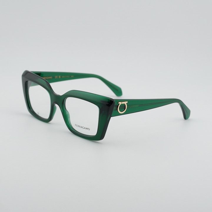 Salvatore Ferragamo Salvatore Ferragamo SF3008 317 Women Eyeglasses Green 50mm Size ONE SIZE - 1 Thumbnail