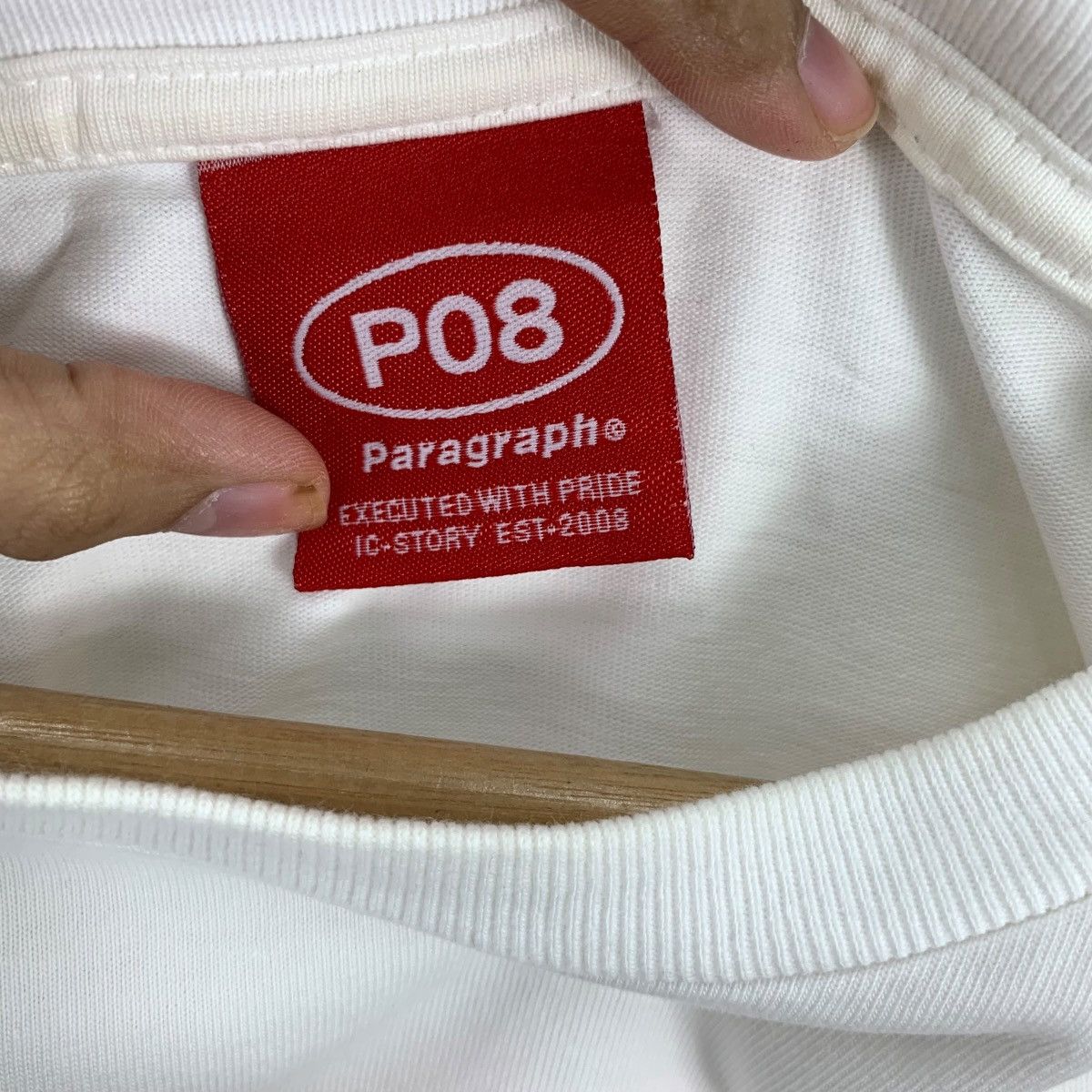 Vintage PARAGRAPH SEOUL KOREA P08 Collection Baggy Top Tee Shirt Size L / US 10 / IT 46 - 7 Thumbnail