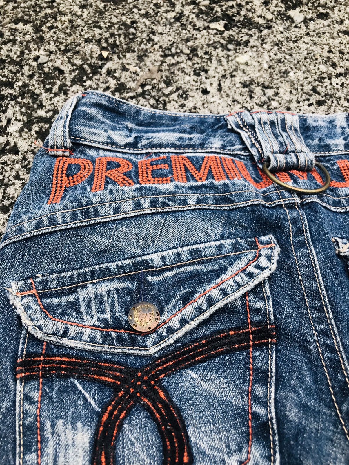 Other Vintage Spellout Premium Flared Jeans Size US 30 / EU 46 - 6 Thumbnail