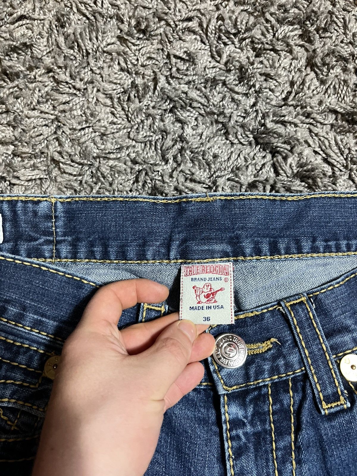 True Religion TRUE RELIGION BAGGY Y2K JEANS Size US 36 / EU 52 - 8 Thumbnail