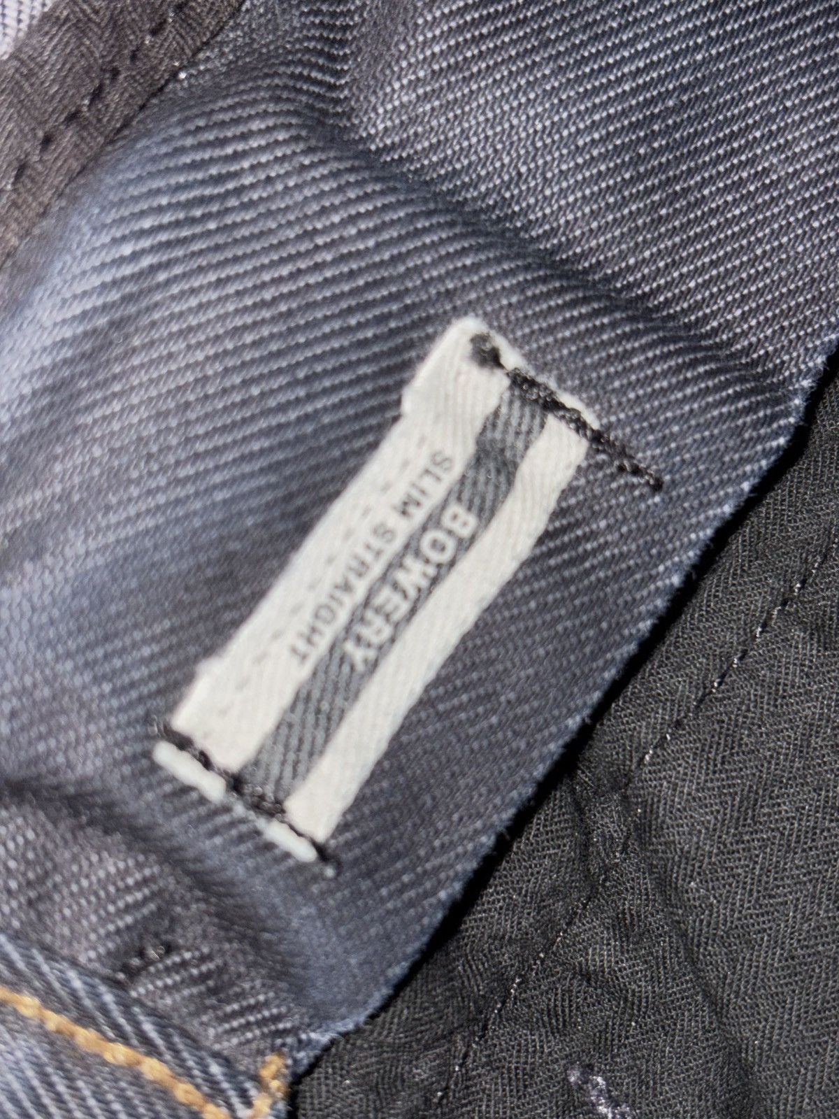 John Varvatos 32 John Varvatos Oil Waxed Navy denim jeans USA straight vtg Size US 32 / EU 48 - 7 Thumbnail