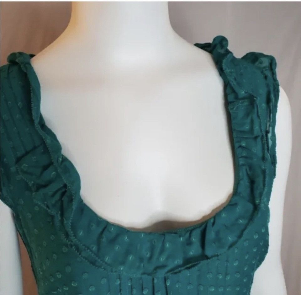 Anthropologie Anthropologie Moulinette Soeurs Silk Teal Dress . Size 4. Size S / US 4 / IT 40 - 4 Thumbnail