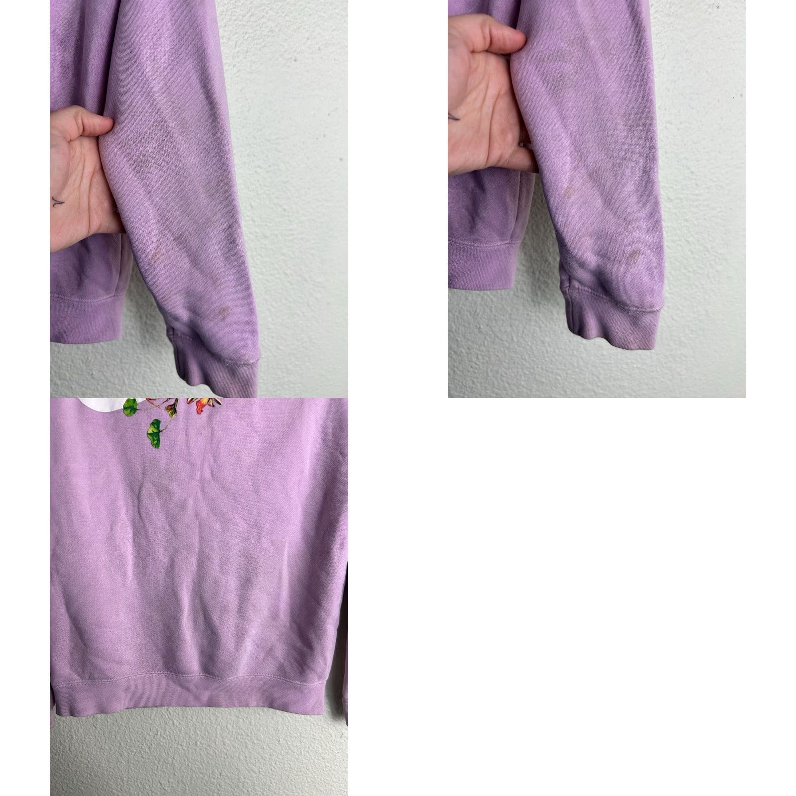 Nike Nike Sweatshirt Women XS Half Zip Floral Pink Lavender Pullover Y2K BQ8846-676 Size XS / US 0-2 / IT 36-38 - 10 Thumbnail