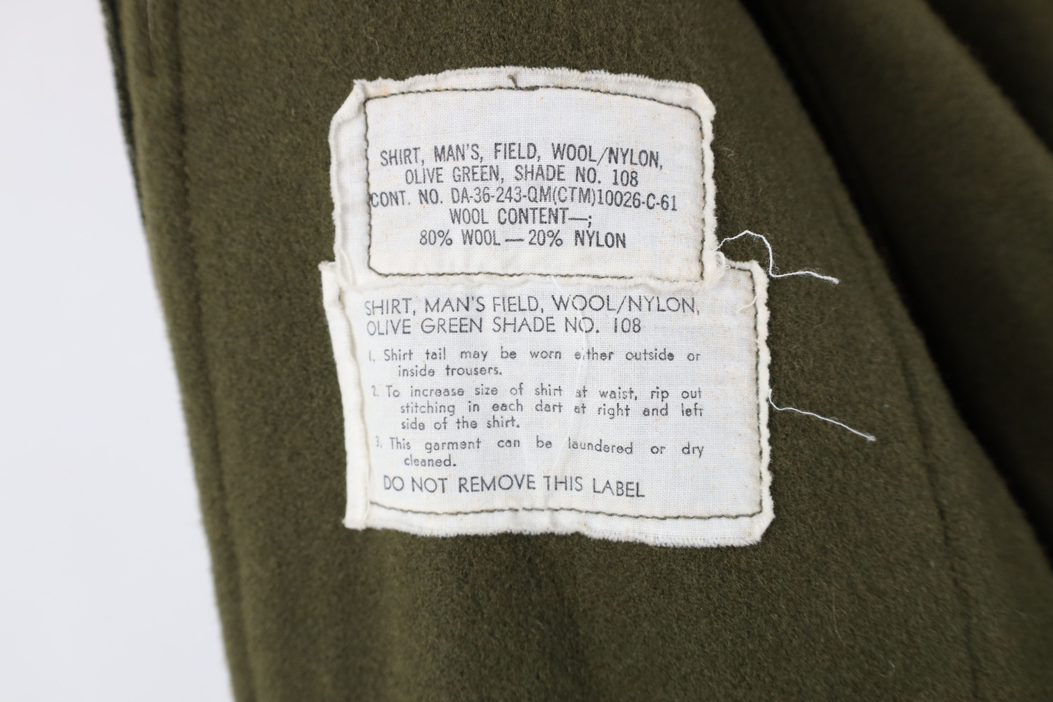 Vintage Vintage 60s Vietnam War Military Button Shirt Jacket USA Size US S / EU 44-46 / 1 - 10 Thumbnail