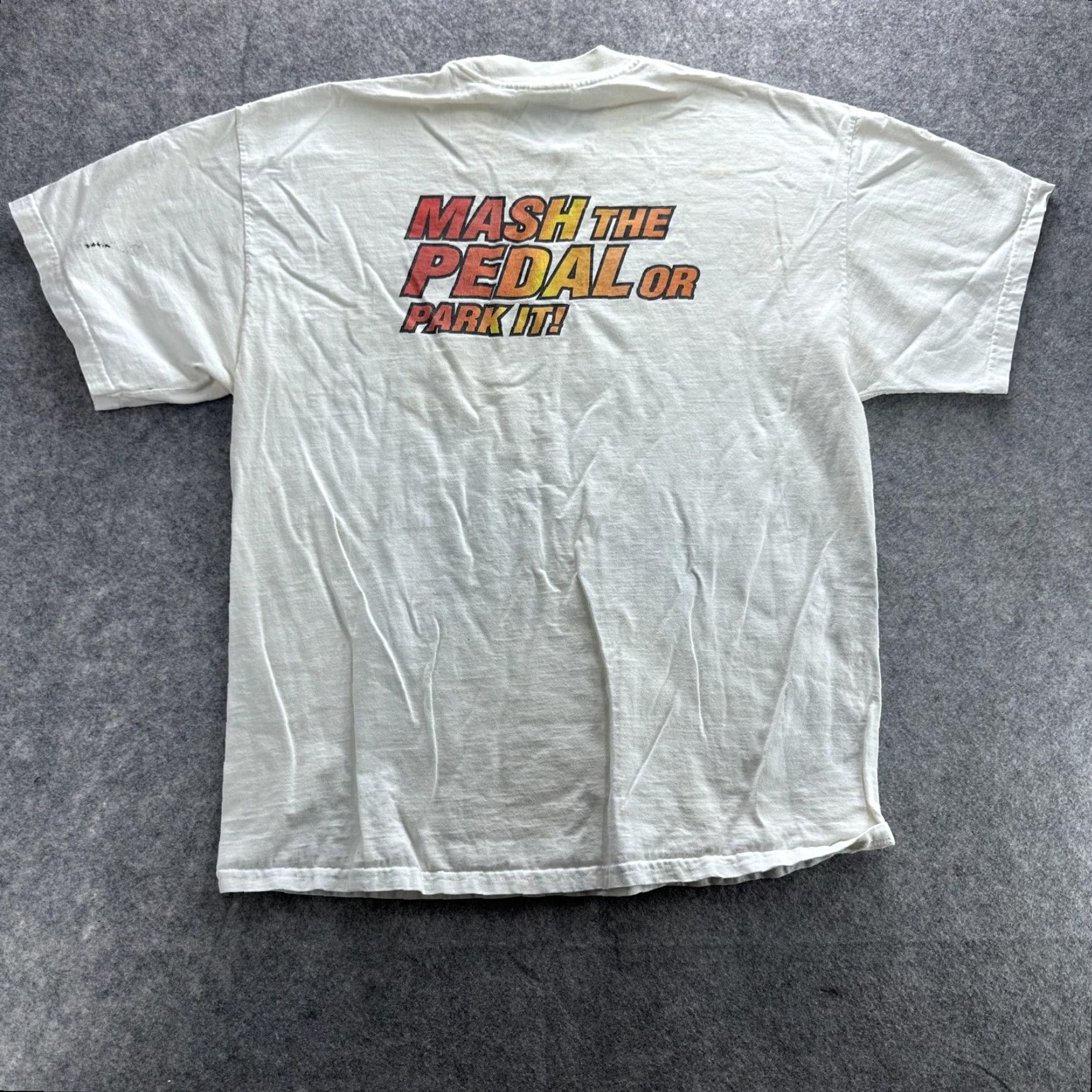 Vintage Valvoline Cup Racing Graphic Tee Mens XL Ivory Size US XL / EU 56 / 4 - 6 Thumbnail