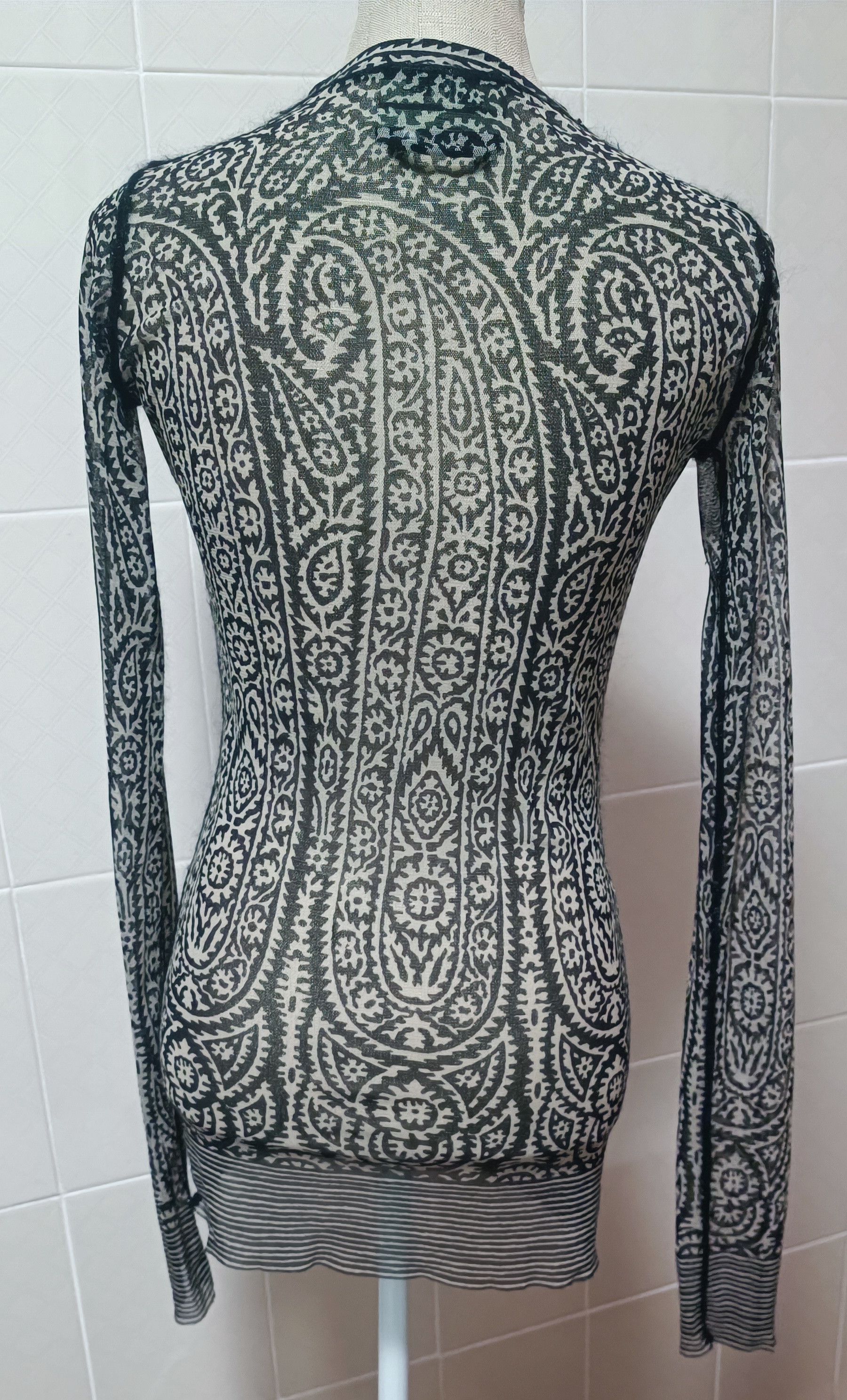 Jean Paul Gaultier 90's - Floral and paisley motifs mesh top Size M / US 6-8 / IT 42-44 - 13 Thumbnail