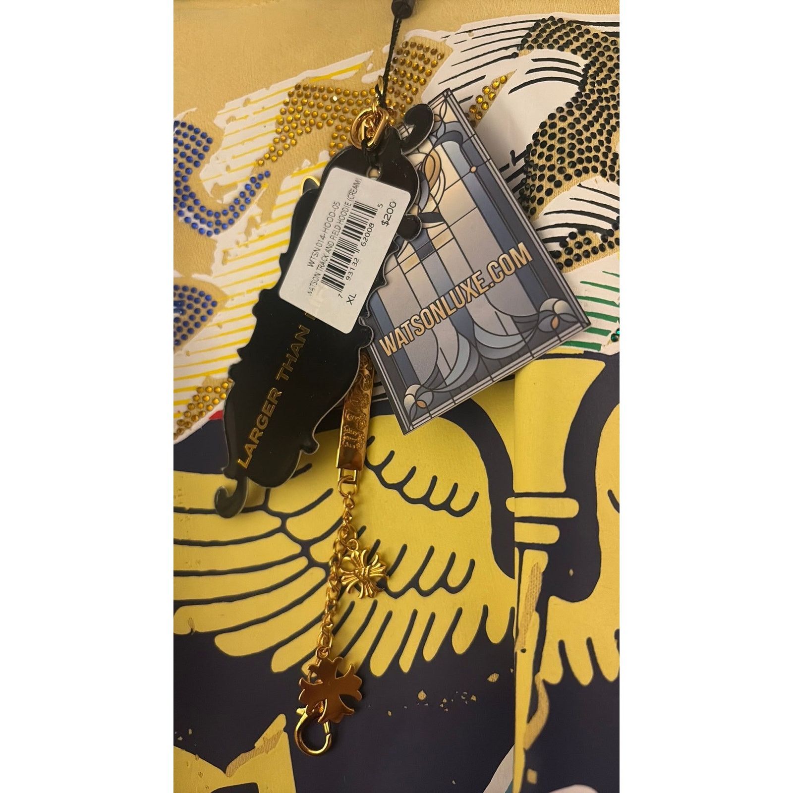 Other NWT SZ XL - Watson Track & Field Hoodie, yellow/multi Size US XL / EU 56 / 4 - 3 Thumbnail