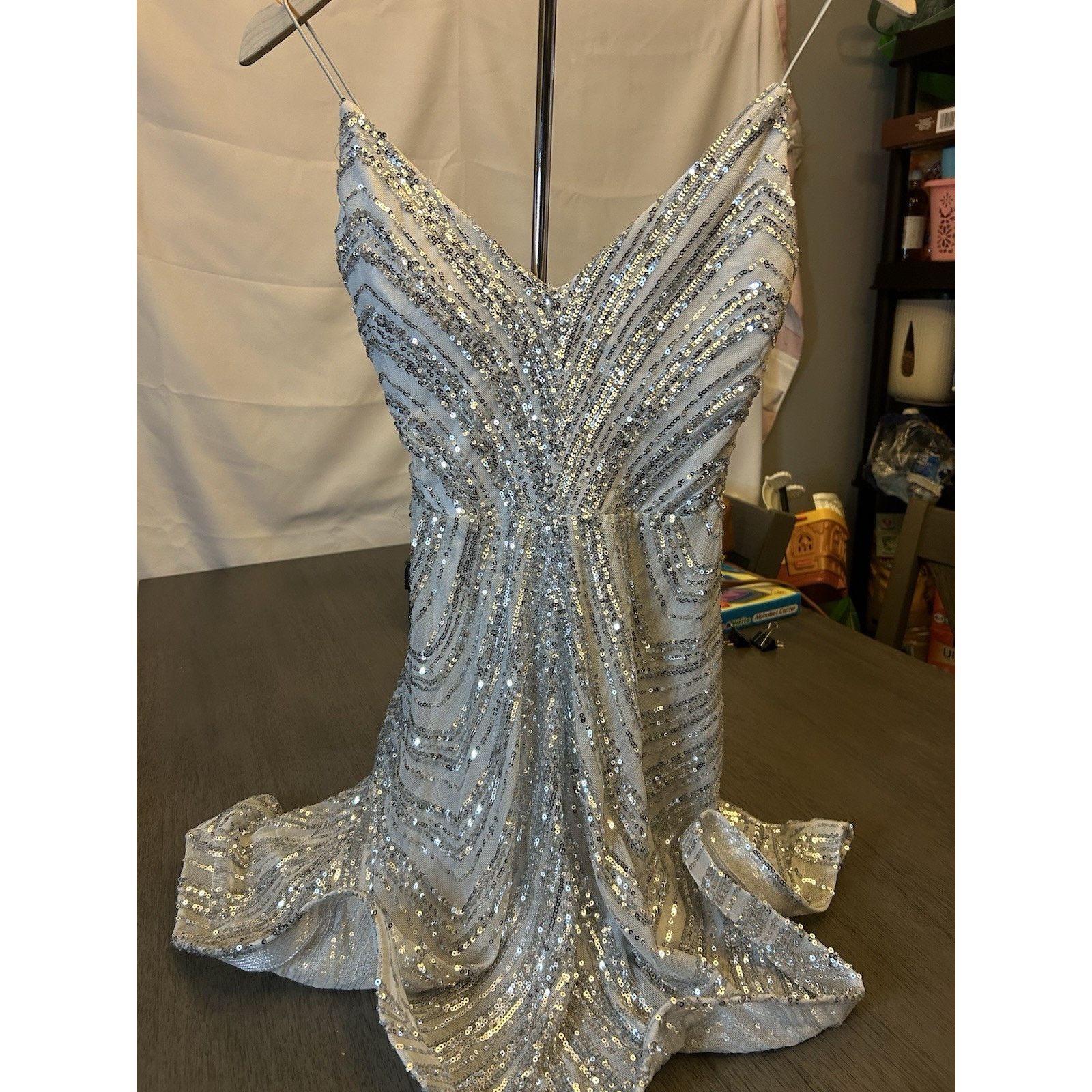 & Other Stories B. Darlin Sequined Mini Fit & Flare Dress Juniors Sz 0 Size XS / US 0-2 / IT 36-38 - 1 Thumbnail