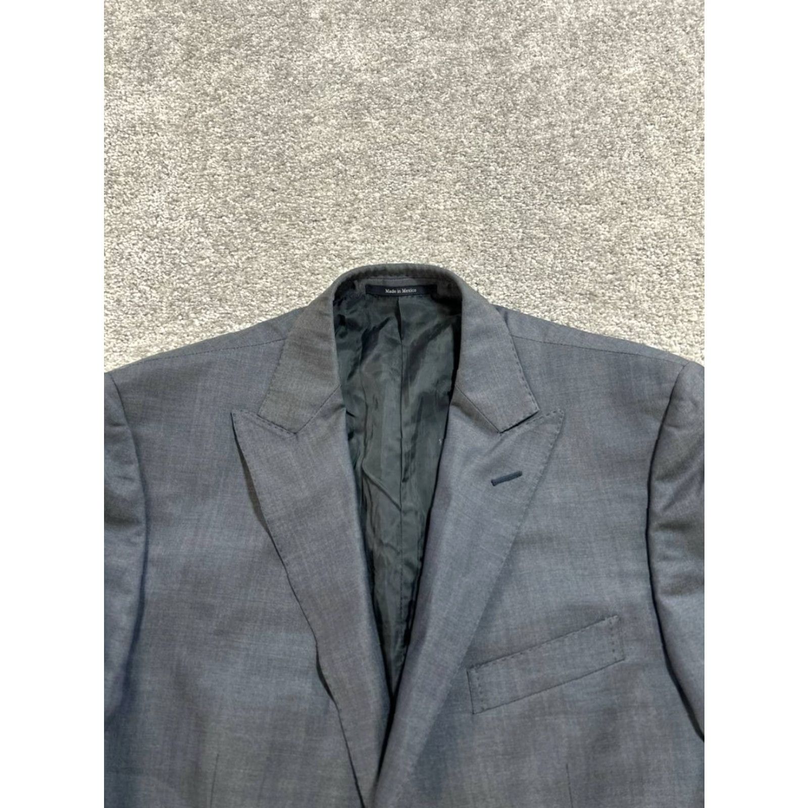 Ermenegildo Zegna Z Zegna Blazer Mens 40 Gray Wool Single-Breasted Notch Lapel Two-Button Sports Coat Jacket Coat Size 40R - 2 Thumbnail