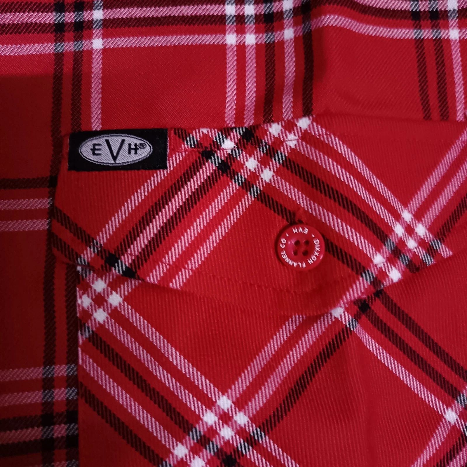 Share Dixxon Flannel Eddie Van Halen EVH Rock Band Shirt