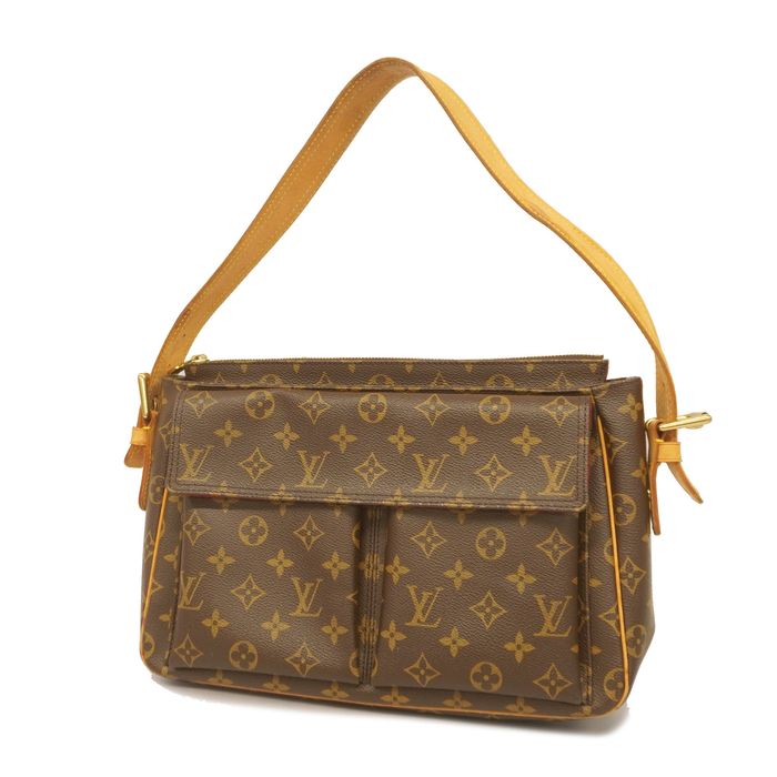 Auth Louis Vuitton Monogram Viva Cite GM M51163 Women's Shoulder Bag