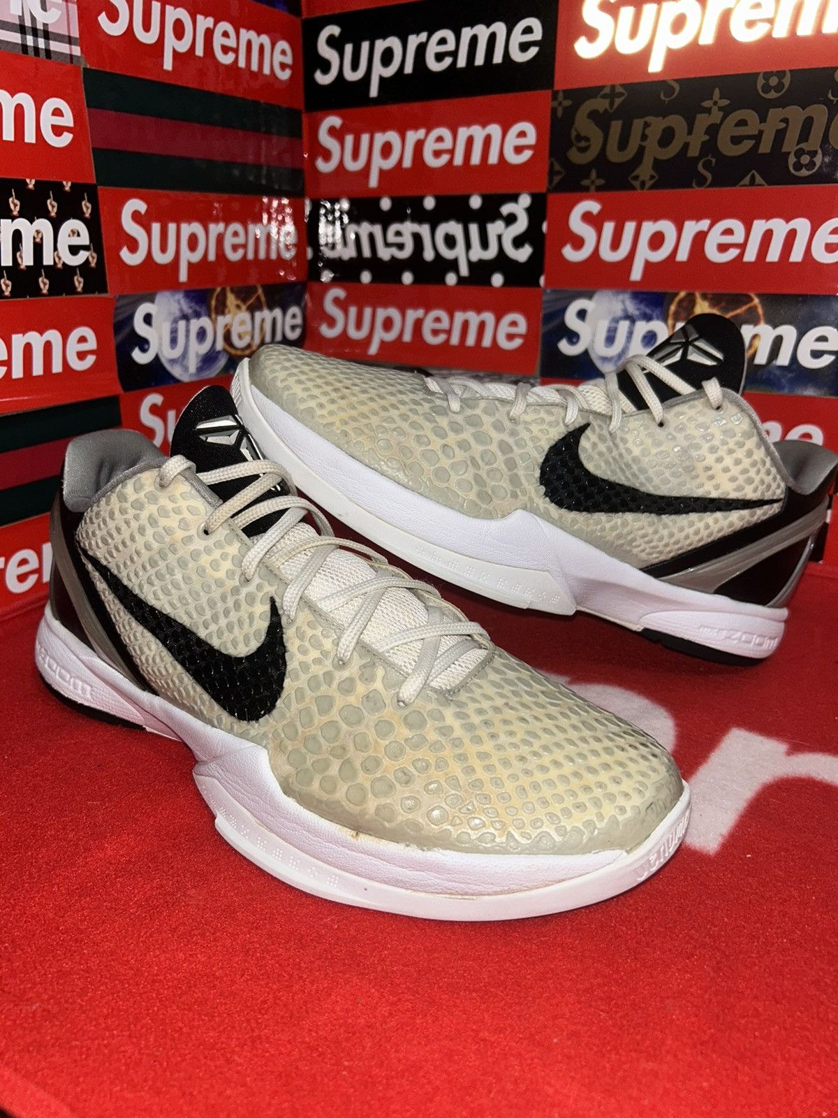 image of Nike Zoom Kobe 6 Tb 'white Black' 454142-101 Size 11.5 Shoes, Men's