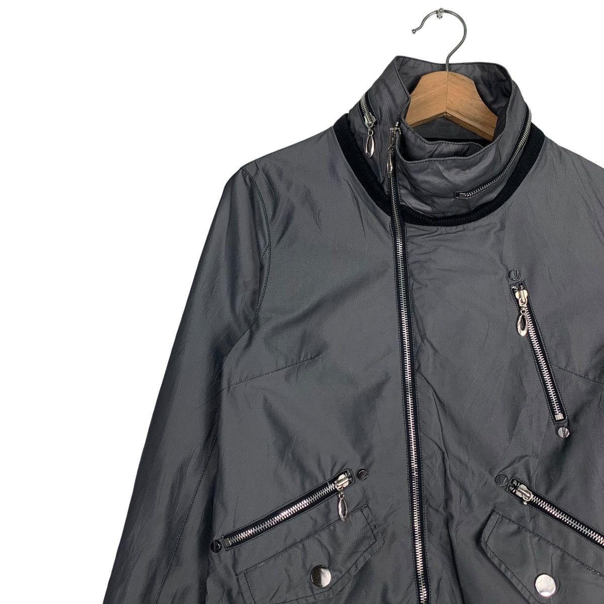 Japanese Brand VISCAP The Exclusive Style Asymmetrical Jacket #0347-C16 Size M / US 6-8 / IT 42-44 - 7 Thumbnail