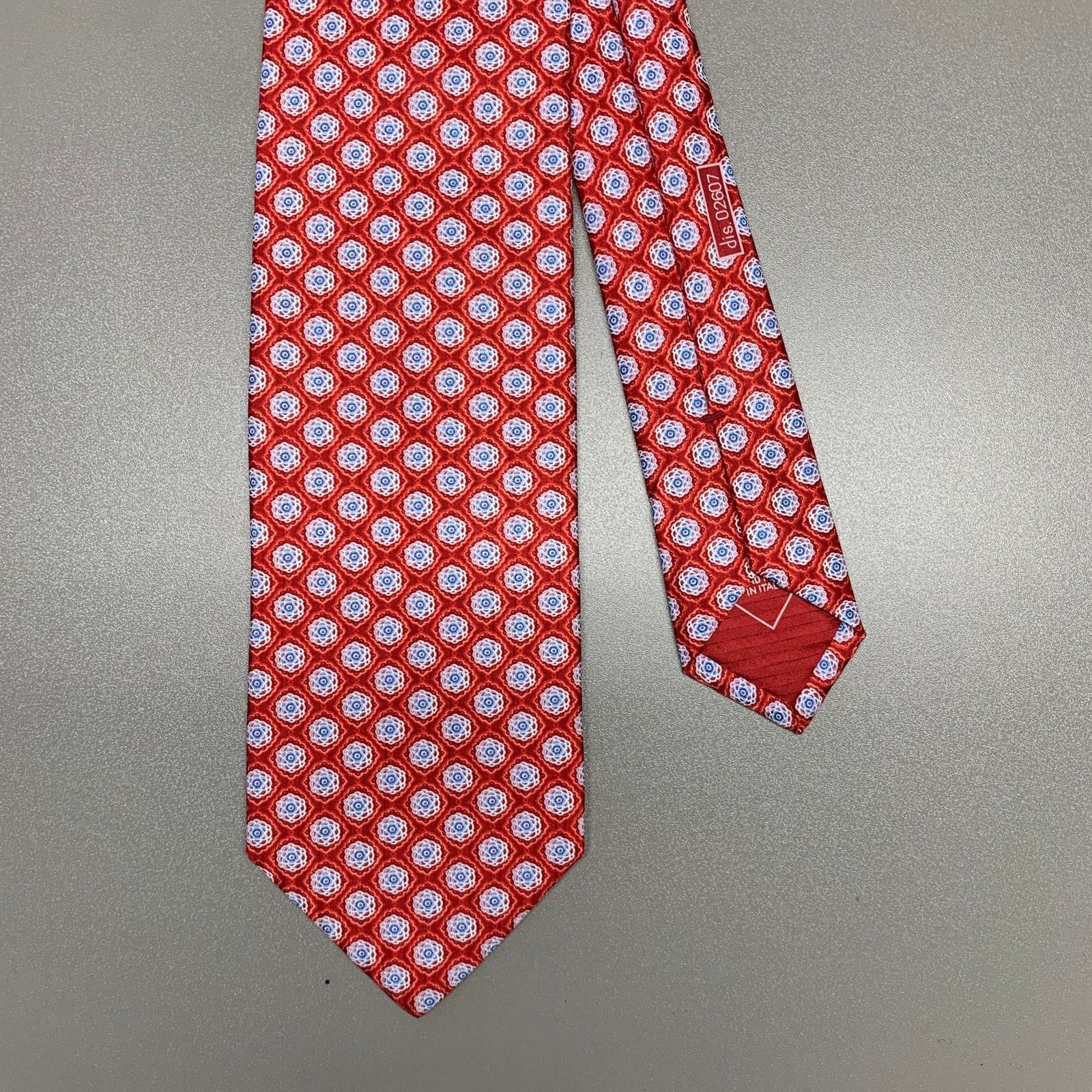 Brioni BRIONI Red White Floral Silk Tie Size ONE SIZE - 1 Thumbnail