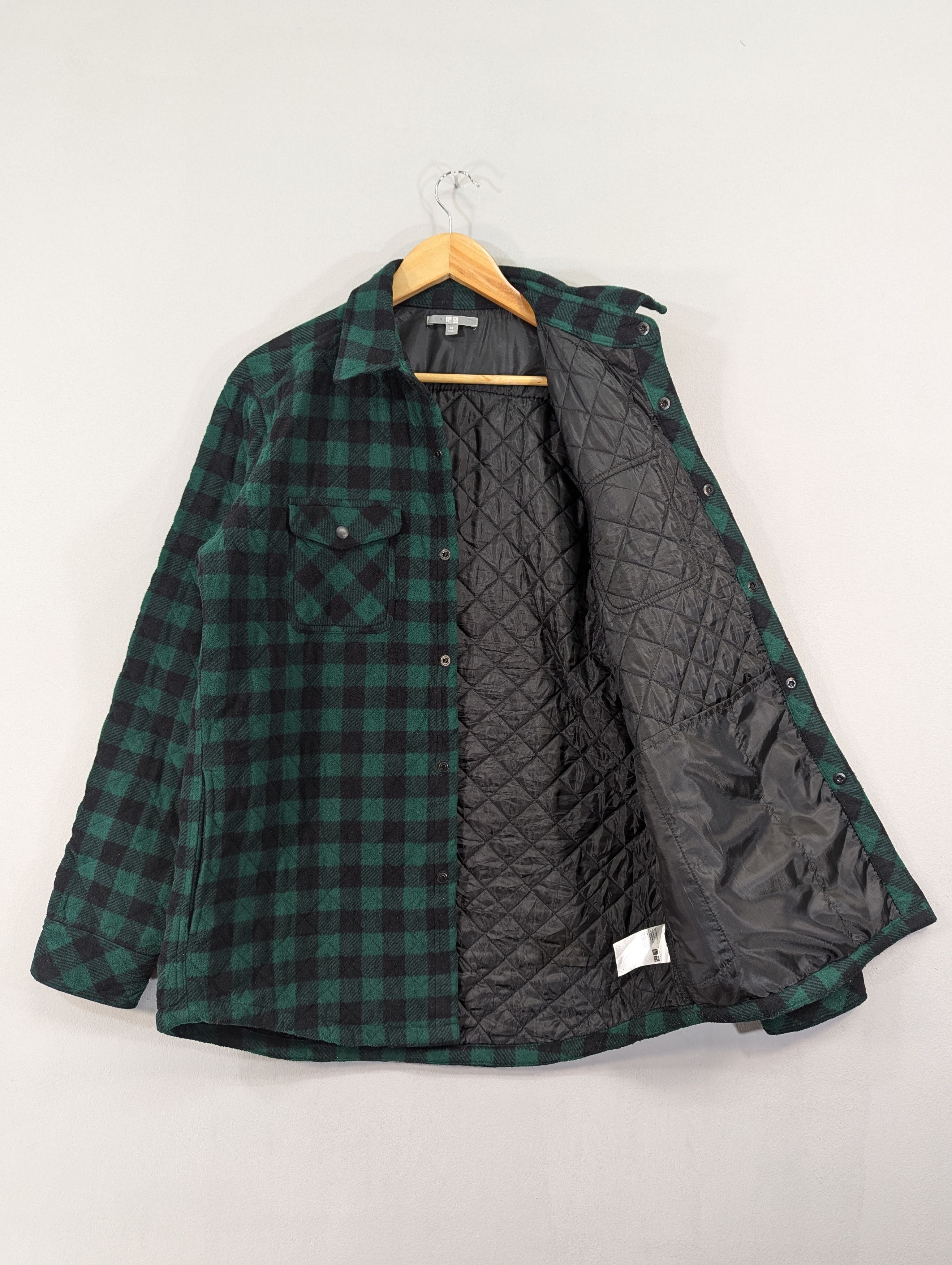 Flannel Uniqlo Quilted Checkered Box Flannel Jacket Size US XL / EU 56 / 4 - 10 Thumbnail