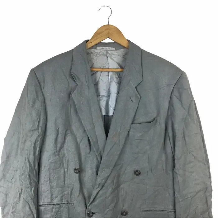 Krizia Uomo Vtg KRIZIAU UOMO Made In Italy 1 Button Blazer Coat Suit Size 46R - 2 Thumbnail