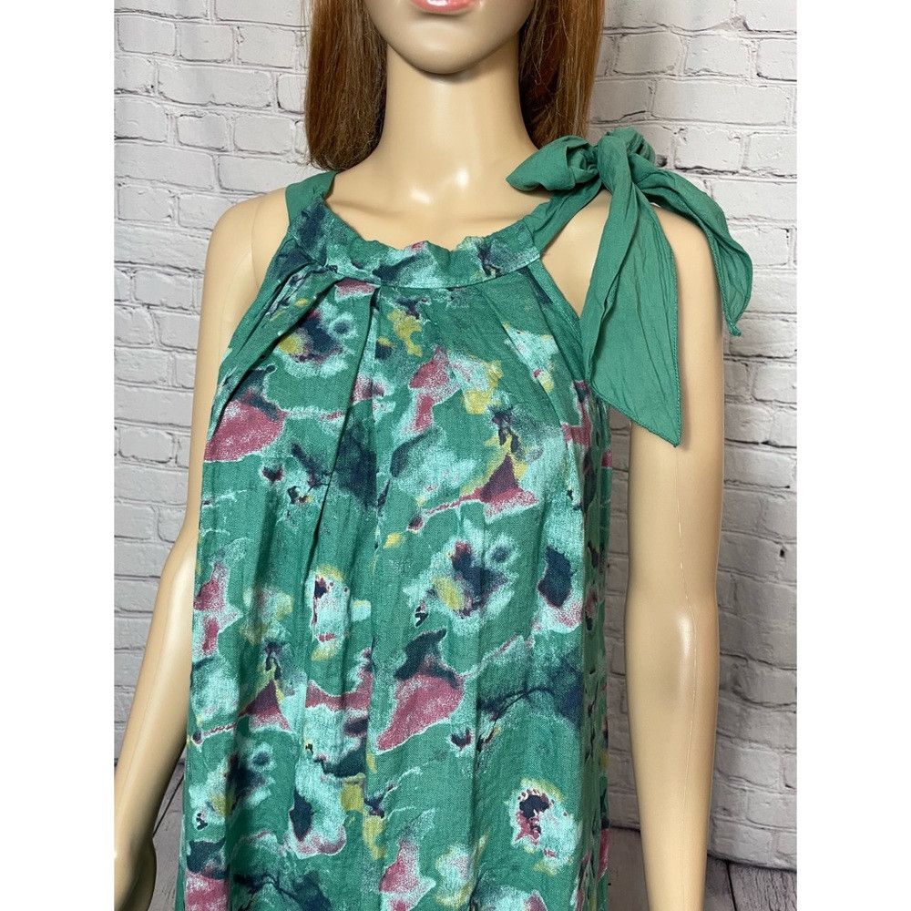 Other NWT New Bellambra Linen Sleeveless Floral Dress Size M Made Size M / US 6-8 / IT 42-44 - 3 Thumbnail