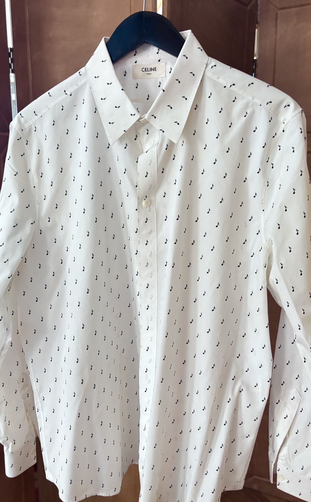 Celine Celine “Music Note” Shirt Rare Size, Exc Cond. Size US L / EU 52-54 / 3 - 2 Thumbnail