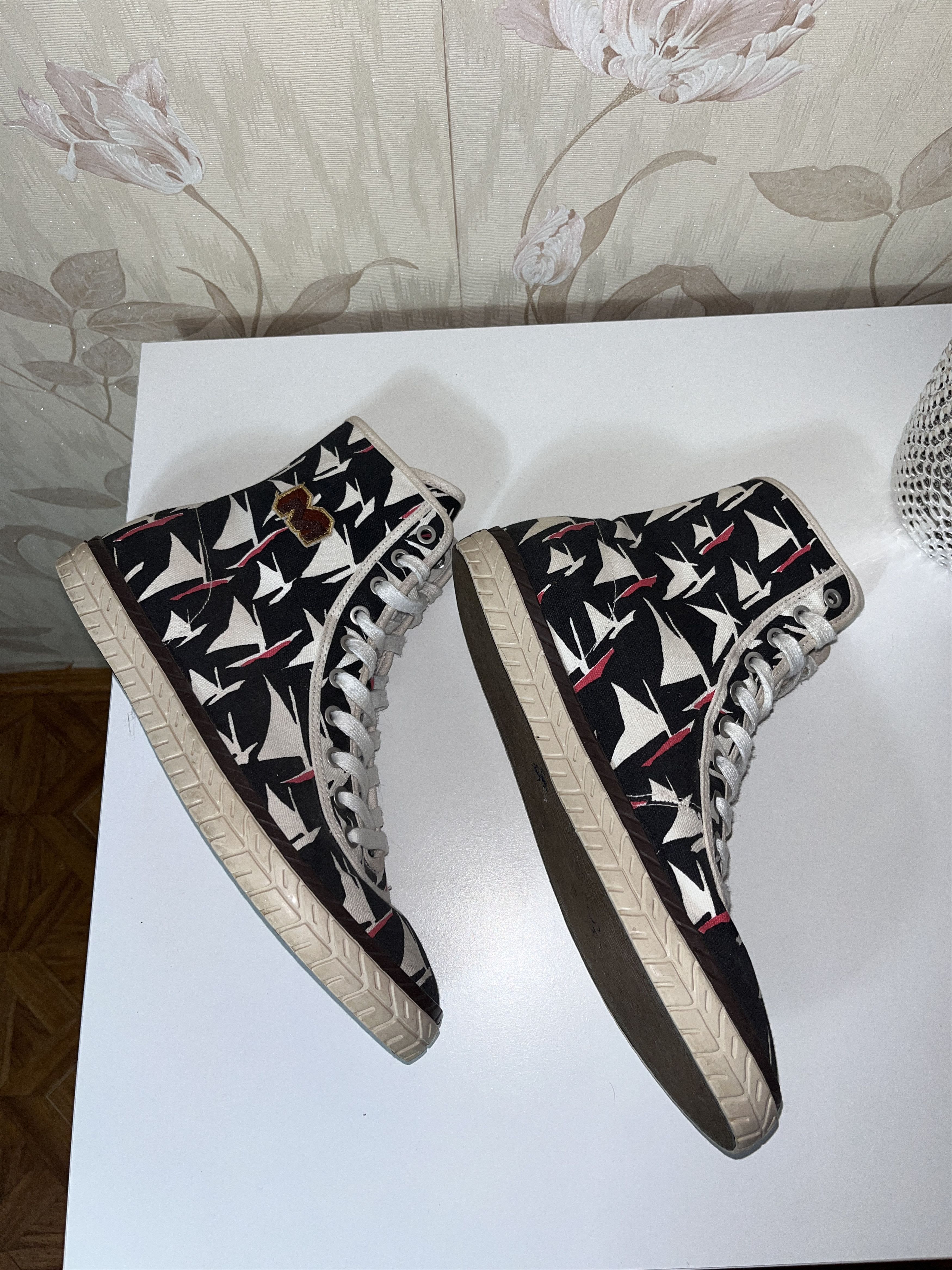Marni Marni Canvas Multicolor High-Top Sneakers Trainers 42 EU Size US 9 / EU 42 - 9 Thumbnail