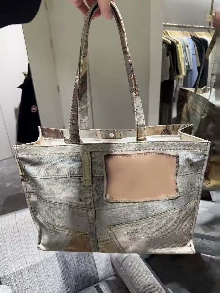 Vintage Streetwear Design Custom Capacity Shoulder Shopping Bag Size ONE SIZE - 7 Thumbnail