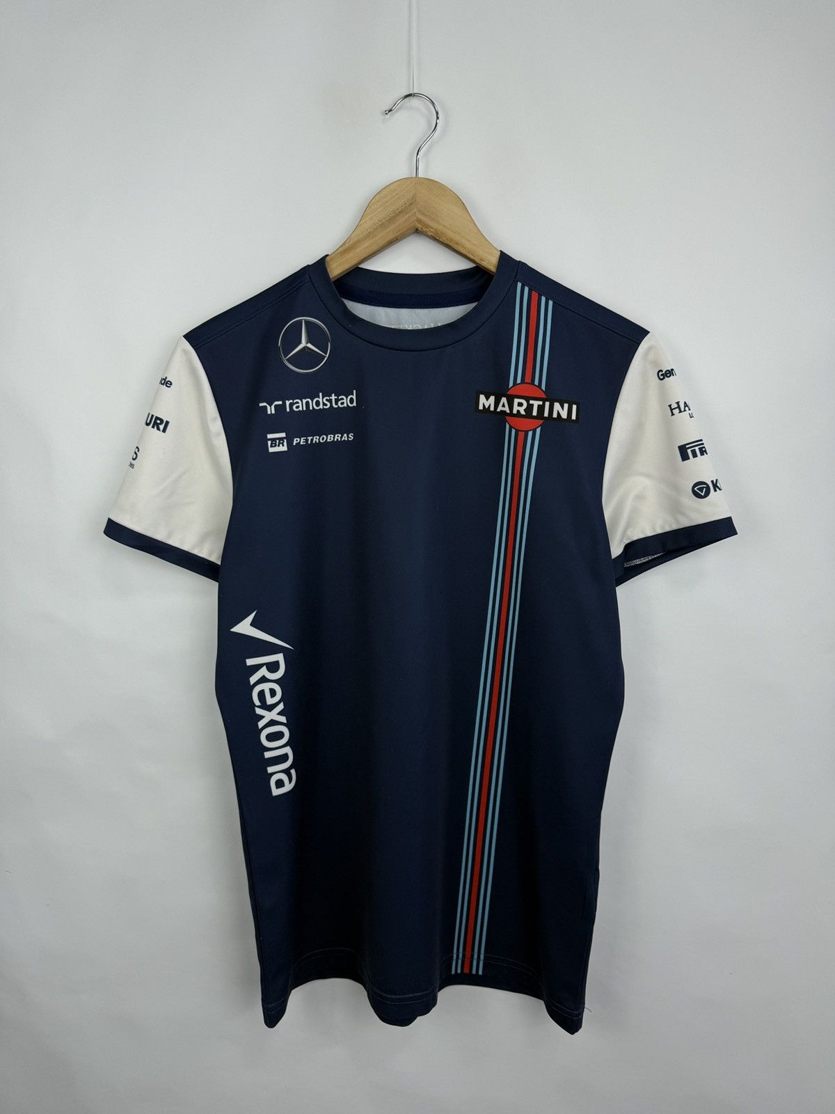 Hackett 🇬🇧 Hackett Williams Martini Racing Mercedes Jersey F1 Rare Size US S / EU 44-46 / 1 - 3 Thumbnail