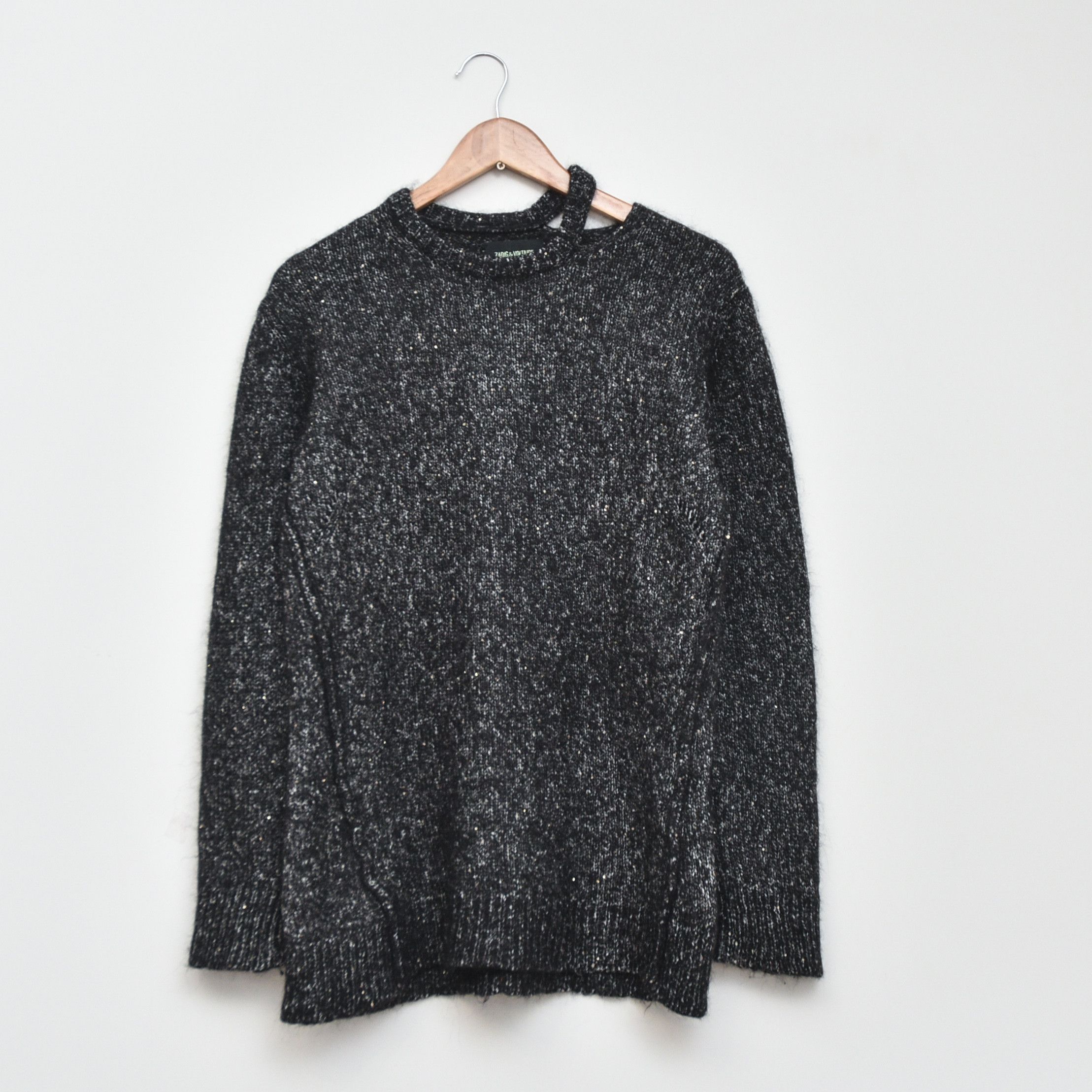 Zadig & Voltaire ZADIG VOLTAIRE Katy Bse Alpaca Silk Knit Sweater Sequin sz L Size L / US 10 / IT 46 - 1 Thumbnail