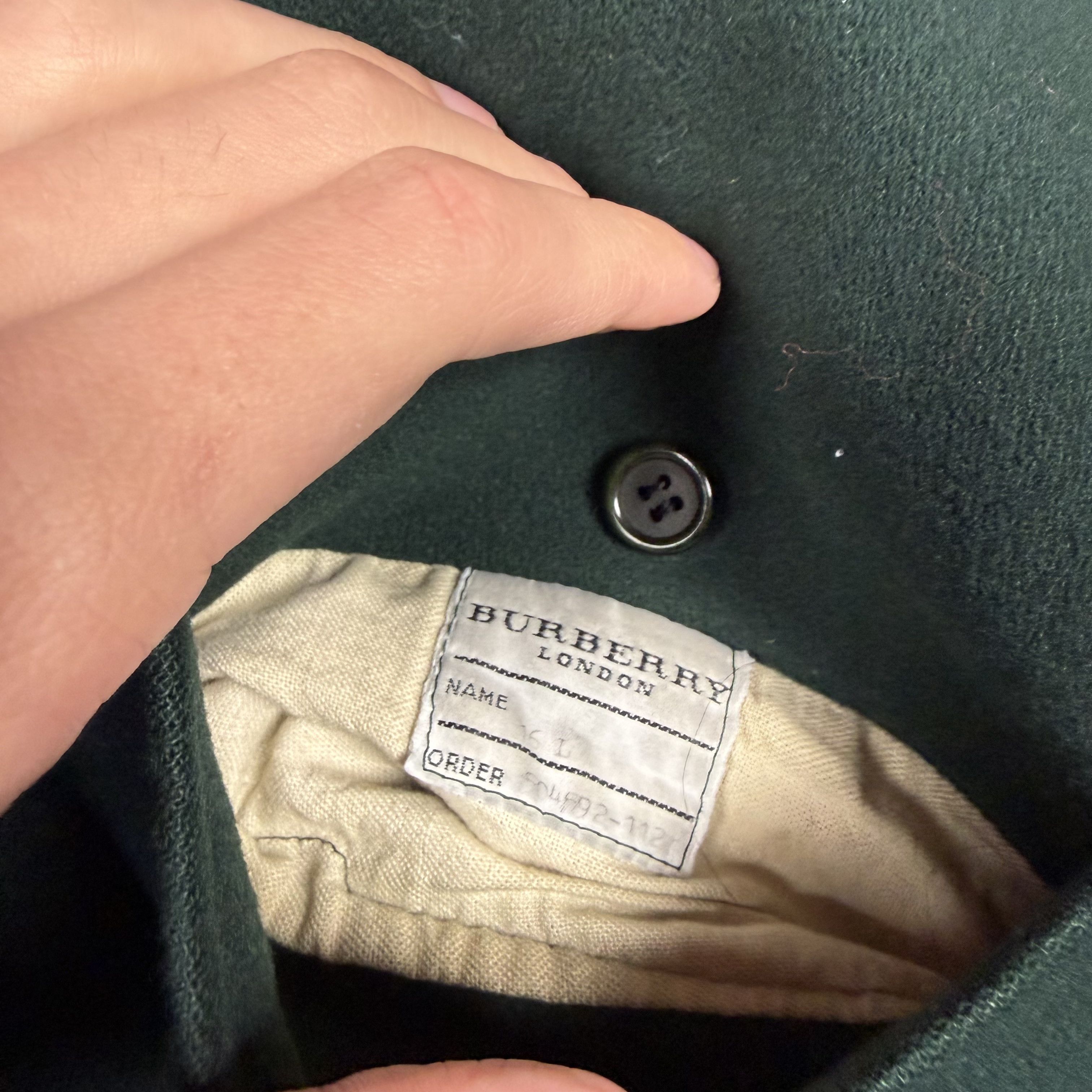 Burberry Vintage Burberry Nova Check Wool Cashmere Trench Coat Green Size US L / EU 52-54 / 3 - 6 Thumbnail